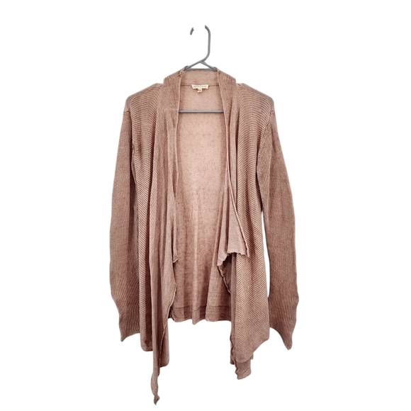 Eileen Fisher Women's 100% Linen Open Front Cardigan Sweater Sz M - Picture 1 of 6